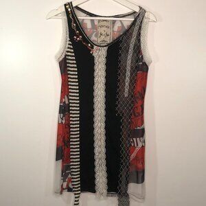 Vintage Jack & Jinger Sheer Multimodal Sheer Tank